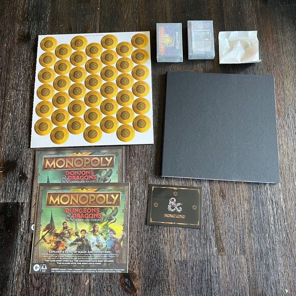 Monopoly Dungeons & Dragons Honor Among Thieves English French Box Damage Unused - Picture 5 of 7